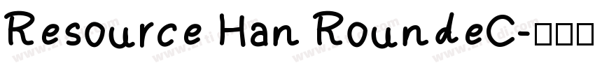 Resource Han RoundeC字体转换